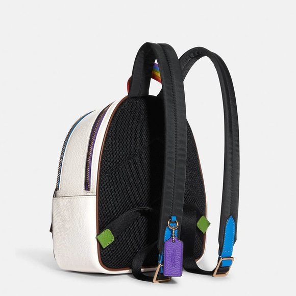 🌈 Coach Mini Court Backpack With Rainbow Coach - Picture 4 of 11